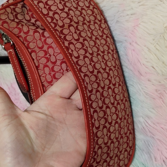 FIRM! Auth Coach Y2K Mini Signature Mini C Print Demi Vintage Shoulder/Handbag - Picture 9 of 15